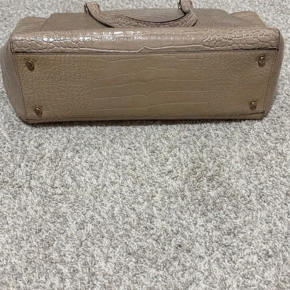 Kate Spade Elissa Bristol Drive Croc Leather Handbag in Tan - Picture 8 of 13